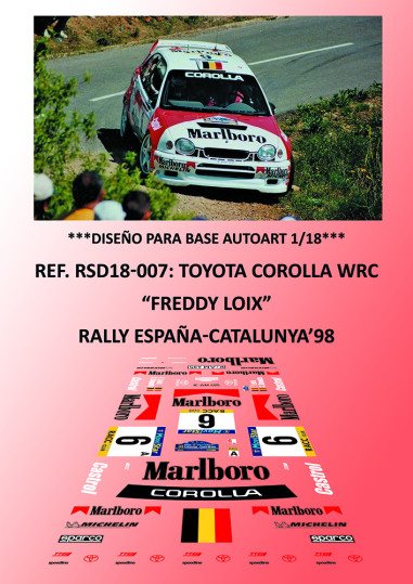 Toyota Corolla WRC - Freddy Loix - Rally España-Catalunya 1998